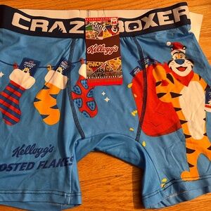 Christmas holiday crazy boxers Kellogg's frosted flakes underwear